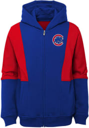 Chicago Cubs Baby All That Long Sleeve Full Zip Sweatshirt - Blue
