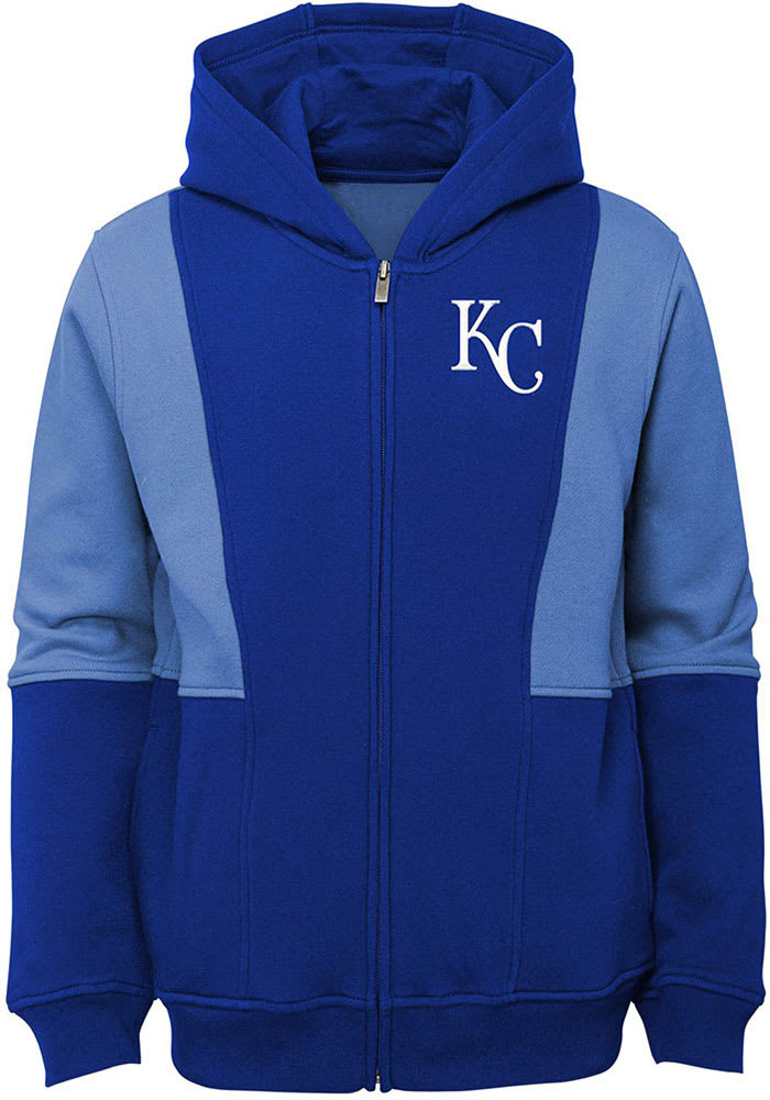 Kansas City Royals Baby All That Long Sleeve Full Zip Sweatshirt - Blue