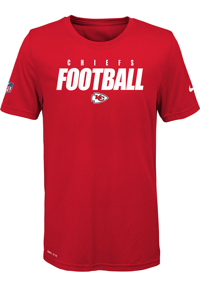 Nike Kansas City Chiefs Youth Red Football Legend Short Sleeve T-Shirt