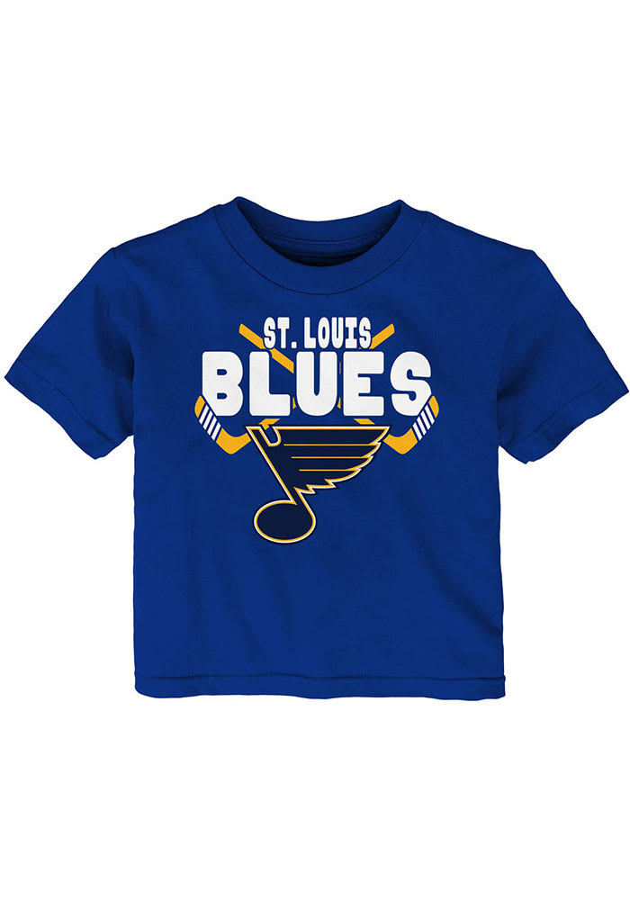 St Louis Blues Infant Crossed in Front Short Sleeve T-Shirt Blue