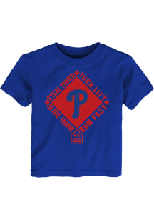 Philadelphia Phillies Infant Hit and Run Short Sleeve T-Shirt Blue