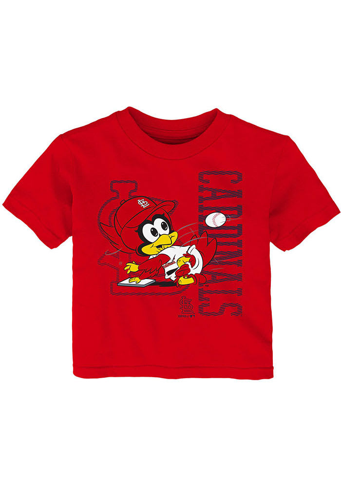 Fredbird St Louis Cardinals Infant Baby Mascot Short Sleeve T-Shirt RED