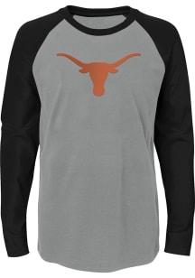 Texas Longhorns Youth Grey Undisputed Long Sleeve T-Shirt
