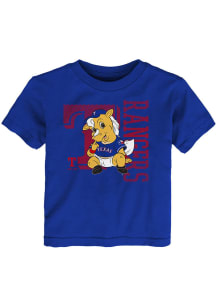 Rangers Captain  Outer Stuff Texas Rangers Toddler Blue Baby Mascot Short Sleeve T-Shirt