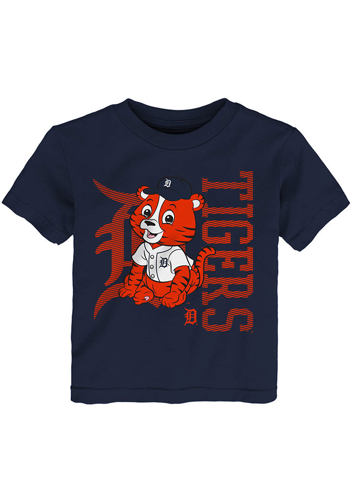 Detroit Tigers Toddler Orange Primary Long Sleeve T-Shirt, Orange, 100% Cotton, Size 4T, Rally House