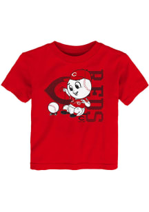 Mr. Red  Outer Stuff Cincinnati Reds Toddler Red Baby Mascot Short Sleeve T-Shirt