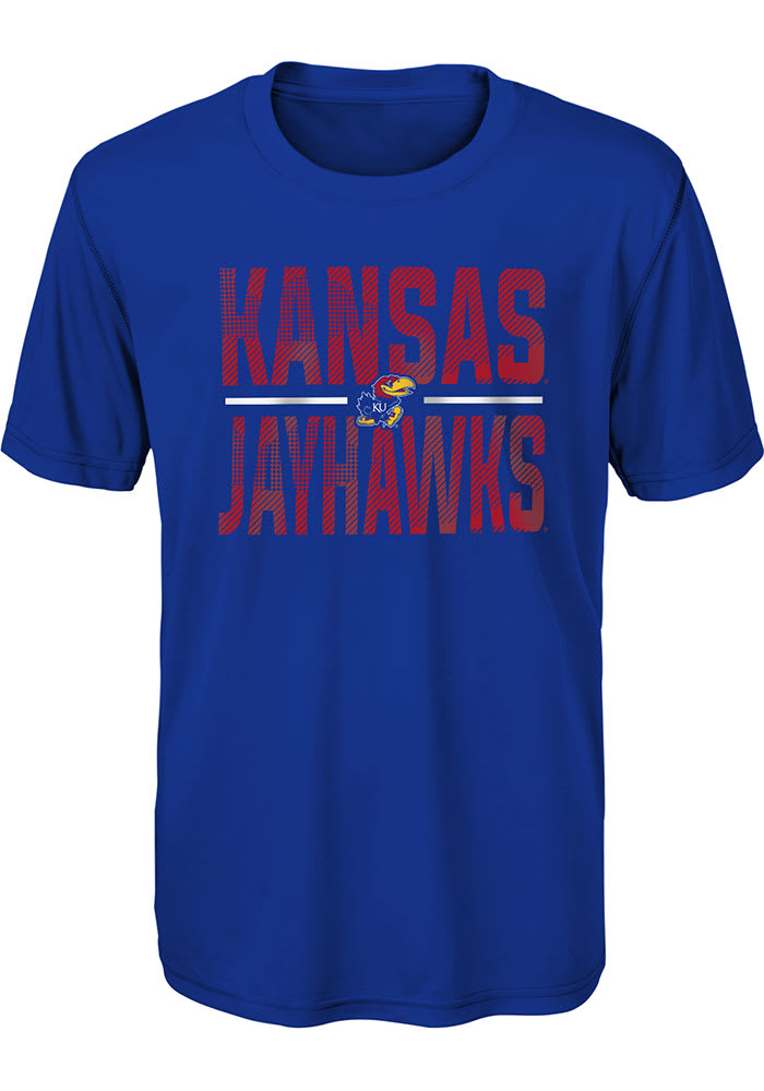 Kansas Jayhawks Youth Blue Ground Control Short Sleeve T-Shirt
