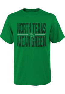North Texas Mean Green Youth Kelly Green Ground Control Short Sleeve T-Shirt