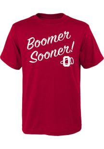 Oklahoma Sooners Youth Cardinal Vault Slogan Short Sleeve T-Shirt