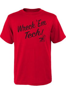 Texas Tech Red Raiders Youth Red Vault Slogan Short Sleeve T-Shirt
