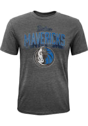 Dallas Mavericks Youth Grey Couch Side Short Sleeve Fashion T-Shirt