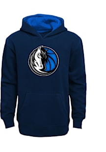 Dallas Mavericks Boys Navy Blue Prime Long Sleeve Hooded Sweatshirt