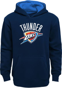 Oklahoma City Thunder Boys Navy Blue Prime Long Sleeve Hooded Sweatshirt