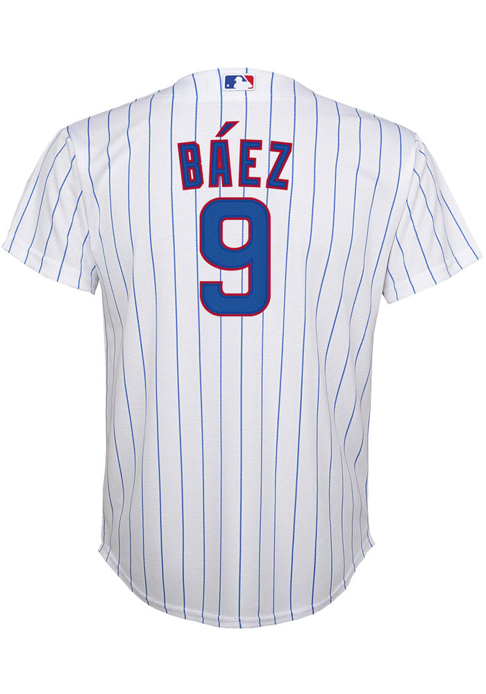 Javier Baez Nike Chicago Cubs Youth White Home Jersey