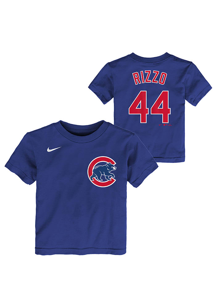 Anthony Rizzo Chicago Cubs Toddler Blue Name and Number Short Sleeve Player T Shirt