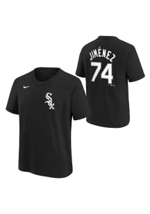 Eloy Jimenez Chicago White Sox Youth Black Name Number Player Tee