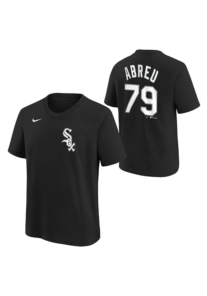Jose Abreu Chicago White Sox Youth Black Name and Number Player Tee
