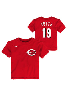 Joey Votto Cincinnati Reds Toddler Red Name and Number Short Sleeve Player T Shirt