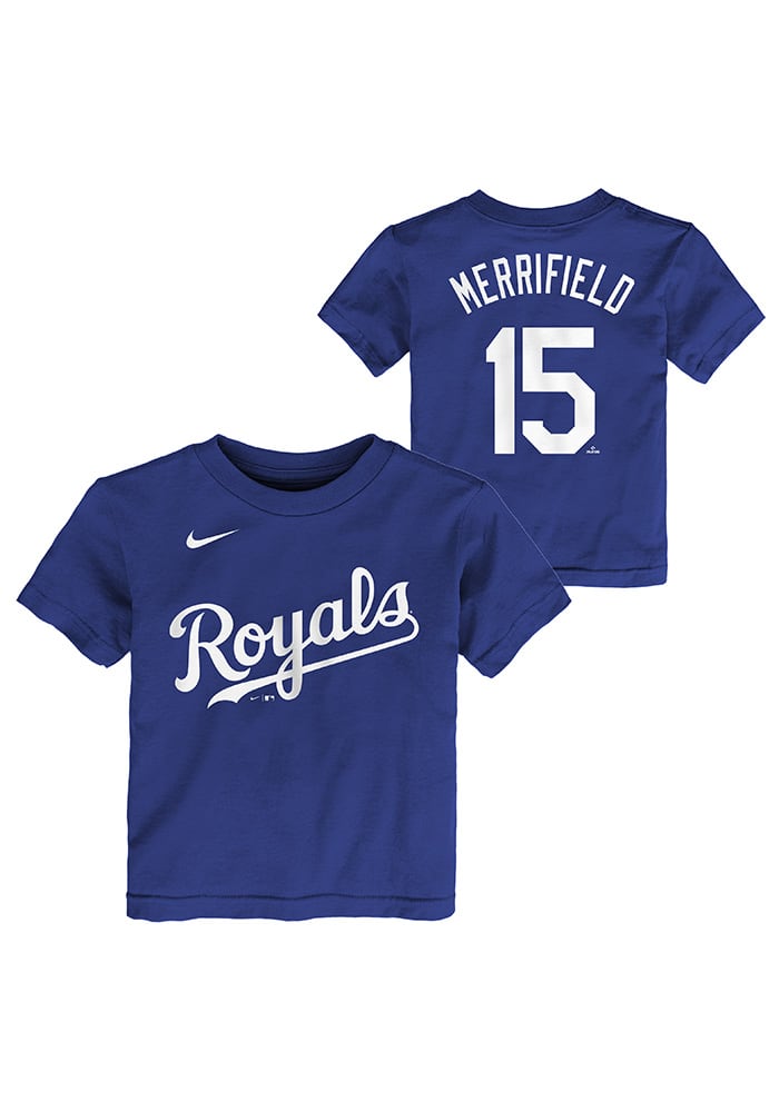 Nike Youth Kansas City Royals Whit Merrifield #15 Blue T-Shirt