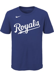 Adalberto Mondesi  Kansas City Royals Boys Blue Name Number Short Sleeve T-Shirt