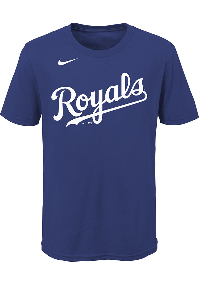 Adalberto Mondesi Kansas City Royals Boys Blue Name Number Short Sleeve T-Shirt