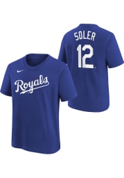 Jorge Soler Kansas City Royals Youth Blue Name Number Player Tee