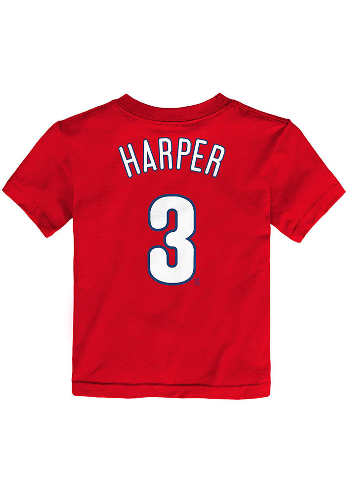Washington Nationals Bryce Harper Youth Majestic Name & Number T-Shirt