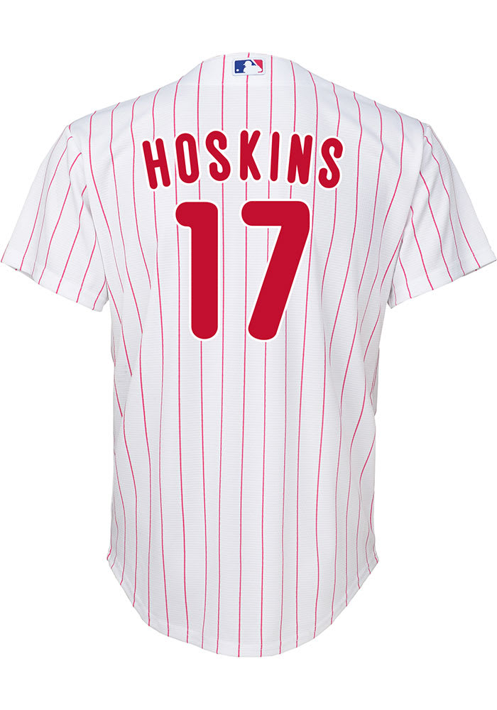 Rhys Hoskins Philadelphia Phillies Youth Name and Number Short Sleeve Player  T-Shirt - Red