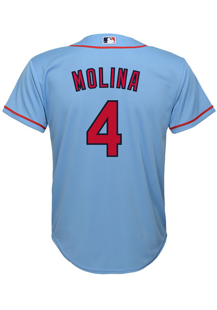 Yadier Molina Nike St Louis Cardinals Youth Light Blue Alternate Jersey