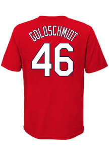 Paul Goldschmidt St Louis Cardinals Youth Red Name Number Player Tee