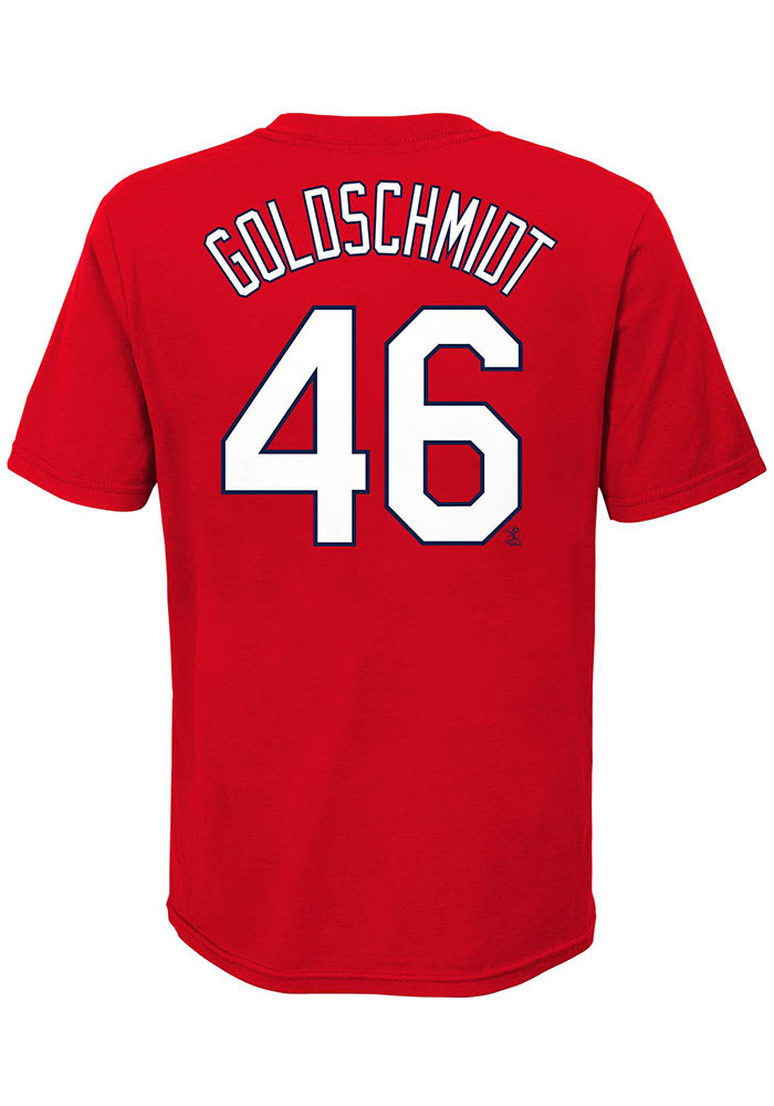 Youth Nike Paul Goldschmidt Red St. Louis Cardinals Player Name & Number T- Shirt