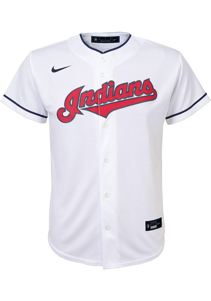 Nike Cleveland Indians Boys White 2020 Home Baseball Jersey