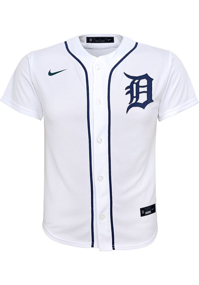 Detroit Tigers Youth White Home Baseball Jersey
