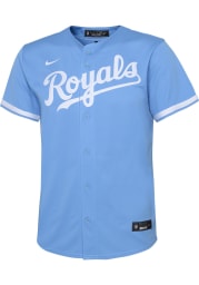 Nike Kansas City Royals Youth Light Blue 2020 Alternate Jersey