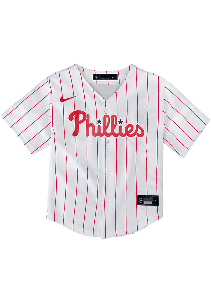Toddler Nike White Philadelphia Phillies Home Replica Team Jersey Size:3T