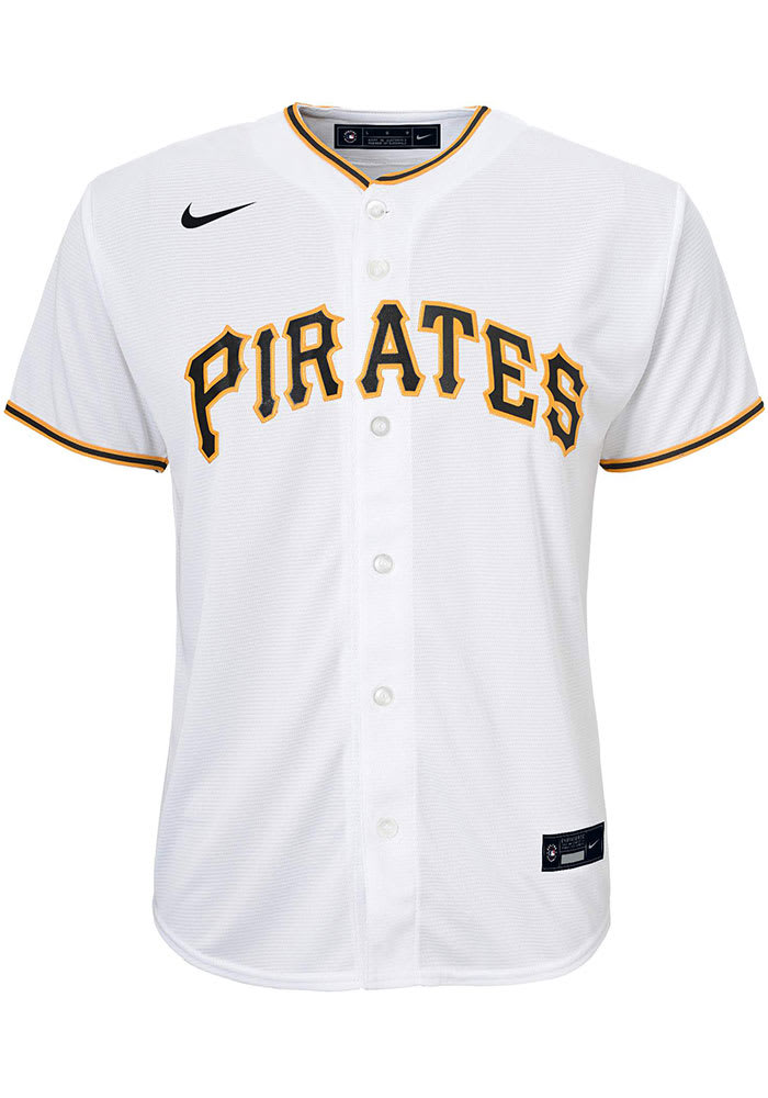 Pittsburgh Pirates Youth White Home Replica Baseball Jersey