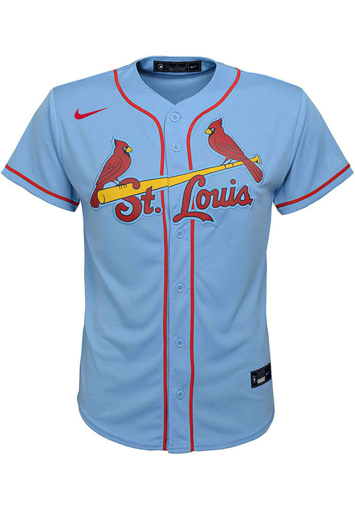 St Louis Cardinals Youth Light Blue Alternate Baseball Jersey