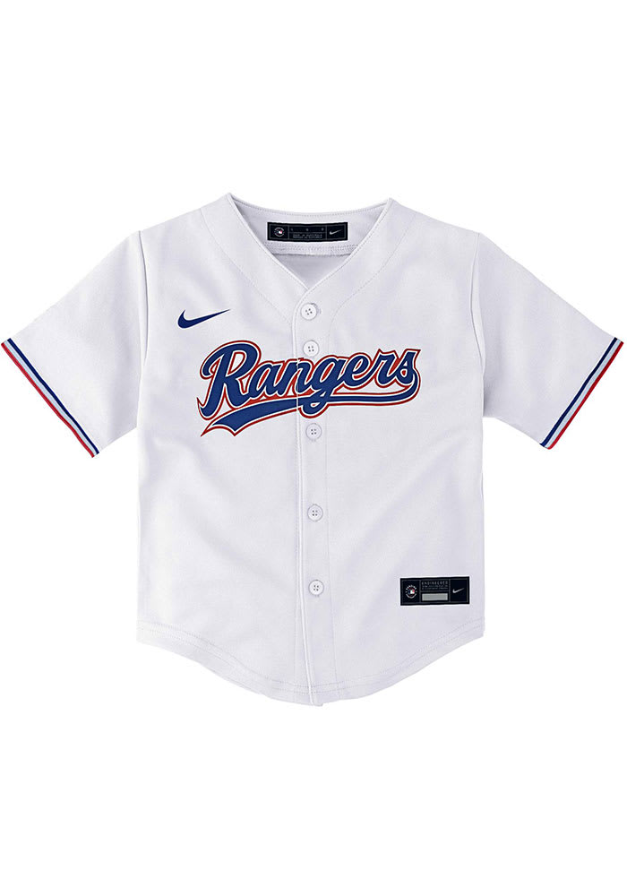 Texas Rangers Nike Baby White 2020 Home Baseball Jersey