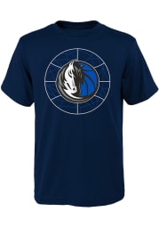Dallas Mavericks Youth Navy Blue Quartz Short Sleeve T-Shirt