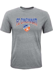 FC Cincinnati Youth Grey Get Fade Short Sleeve Fashion T-Shirt