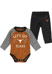 Texas Longhorns Infant Burnt Orange Touchdown Set Top and Bottom