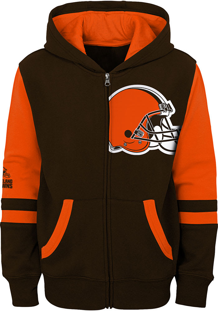 Cleveland Browns Baby BROWN Stadium Long Sleeve Full Zip