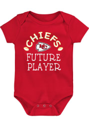 Kansas City Chiefs Baby Red Future Star Short Sleeve One Piece