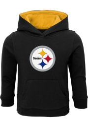 Pittsburgh Steelers Toddler Black Prime Long Sleeve Hooded Sweatshirt
