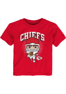 Kansas City Chiefs Toddler Red Gummy Player Short Sleeve T-Shirt