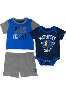 Dallas Mavericks Infant Blue Putting Up Numbers Set Top and Bottom