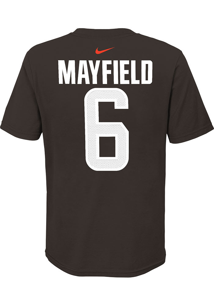 Odell Beckham Jr. Cleveland Browns Youth Mainliner Team Name & Number T- Shirt - Brown