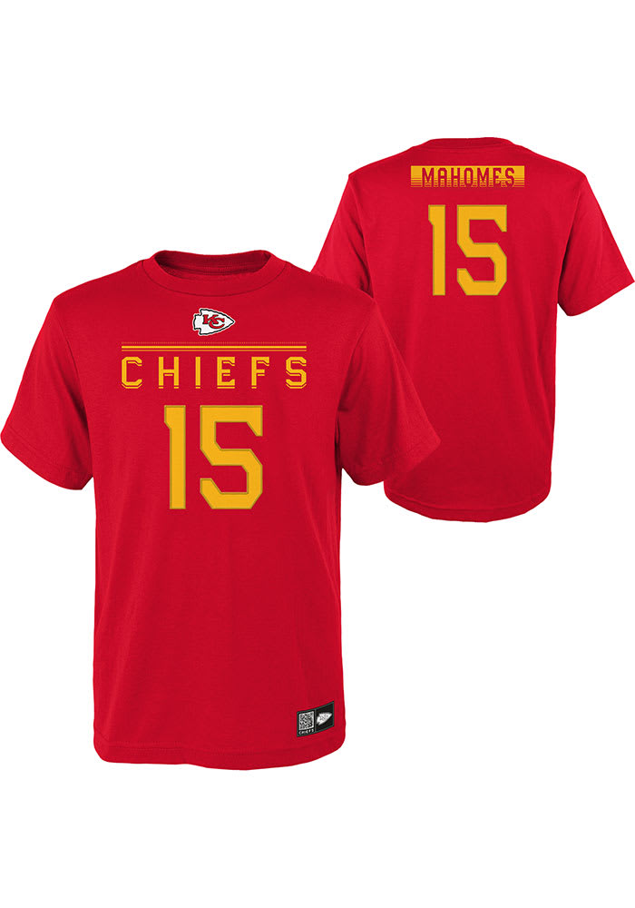 Patrick Mahomes Kansas City Chiefs Youth Connect Short Sleeve Player  T-Shirt - Red