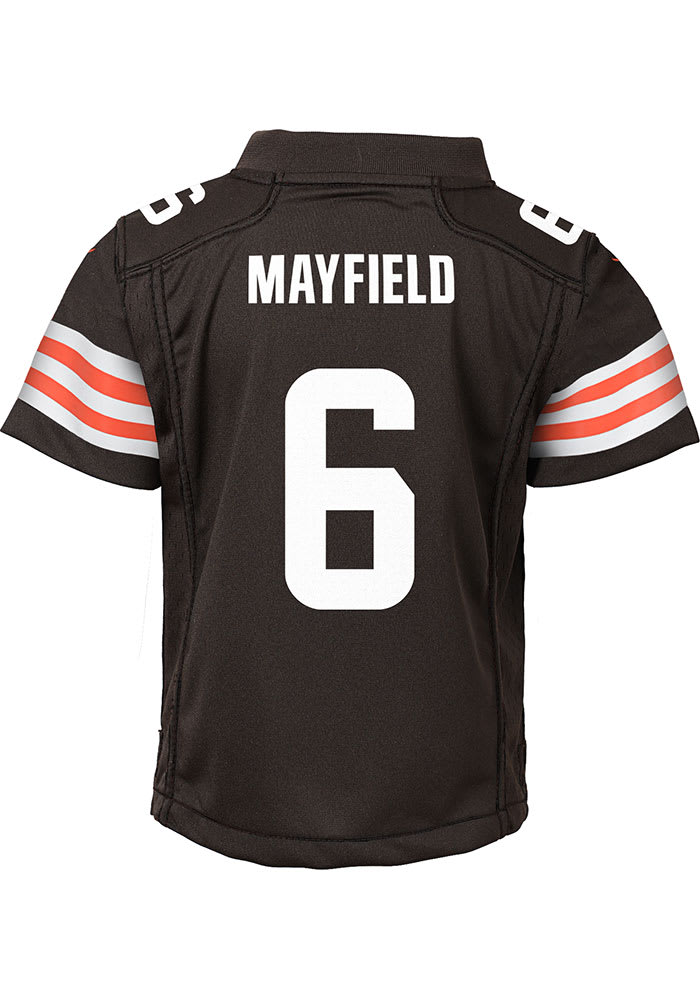 Baker Mayfield Cleveland Browns Boys Brown Nike 2020 Home Football Jersey