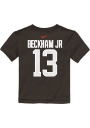 Odell Beckham Jr Cleveland Browns Toddler Brown Name Number Short Sleeve Player T Shirt
